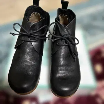 천연 가죽 숏부츠 키다리 아저씨 스타일