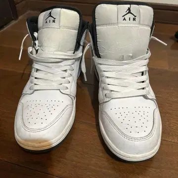 Jordan 화이트 탑 스니커즈 US 8