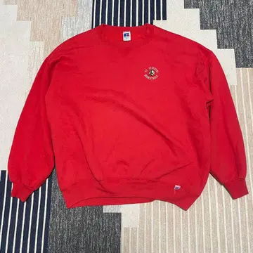 USA 제조 80s 러셀 애슬레틱 자수 택 칼리지 맨투맨