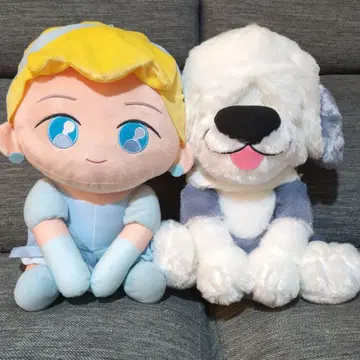 [디즈니 울리미 봉제 인형] 신데렐라, 맥스 세트!