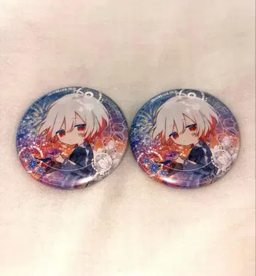 마후마후 캔뱃지 심연의 불꽃놀이 세븐넷트 세상의 색깔 유니버스 특전 2점