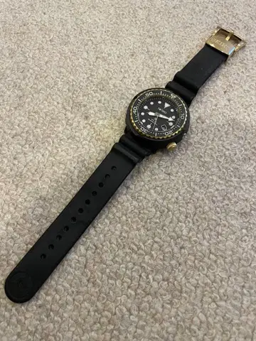 SEIKO PROSPEX 솔라 다이버 200m 고무 벨트