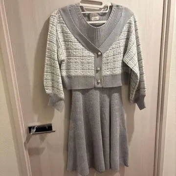 evelyn 그레이 니트 원피스