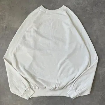 헤인즈 맨투맨 구제 의류 80s 무지 래글런 L 화이트 17940