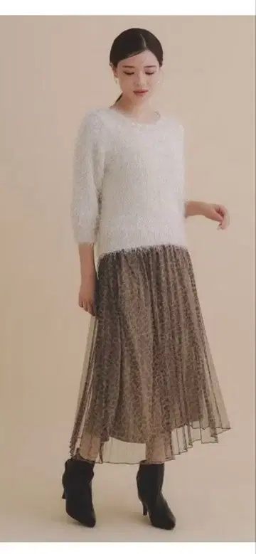 index 튤 플리츠 스커트