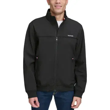 타미힐피거 남성용 보머 자켓 블랙 새상품