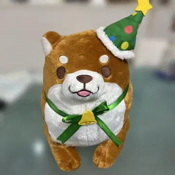 크리스마스 시바견 봉제 인형