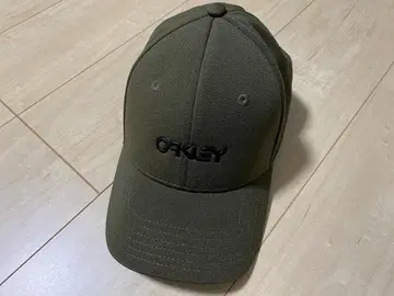 상태 좋음 오클리 로고 캡 카키 L/XL 야구 모자 Oakley