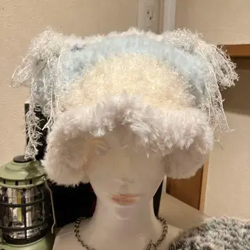 천사계 패션 핸드메이드 고양이 귀 리본 모자