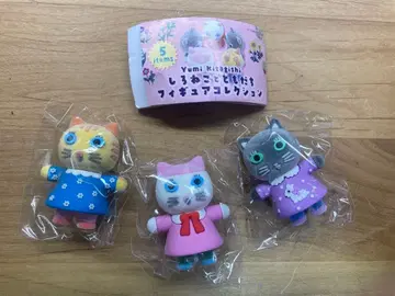 키타기시 유미 하얀 고양이와 친구들 피규어 컬렉션 3개 세트