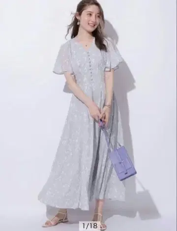 아푸와이저 리셰 전개 플레어 슬리브 원피스 사이즈 2