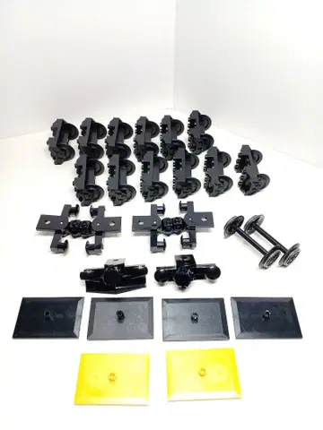 레고 기차 부품 세트 바퀴 보거 플레이트 버퍼 기차