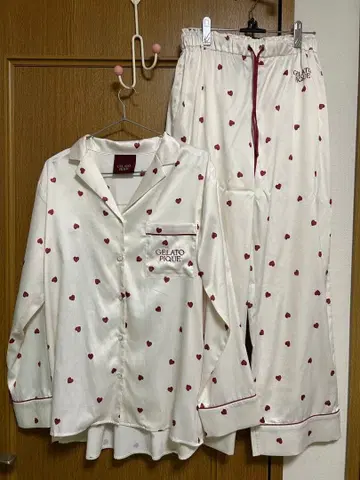 GELATO PIQUE Valentine 하트 무늬 룸웨어