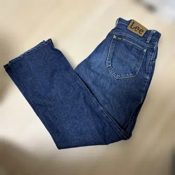 리 스트레이트 데님 팬츠 다크 네이비 102