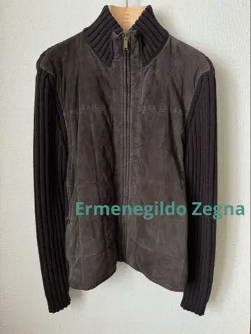 Ermenegildo Zegna 니트&스웨이드 블루종