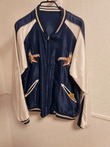 [ L ] 테일러 토요 x BEAMS x MLB 스카잔/바시티 자켓 빔즈