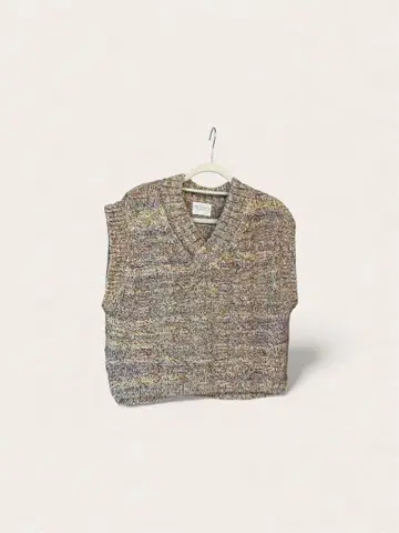 LINKABLE 멀티 컬러 니트 V넥 베스트