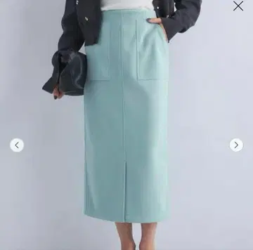 greenlabelrelaxing 아쉬 저지 슬릿 타이트 스커트