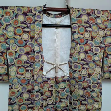 다색 부채 무늬 겉옷