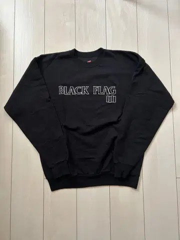 Hanes BLACK FLAG 맨투맨 M 블랙