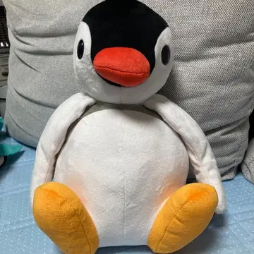 레어 핑가 앉은 빅 봉제 인형 택 포함 핑구 빅 봉제 인형
