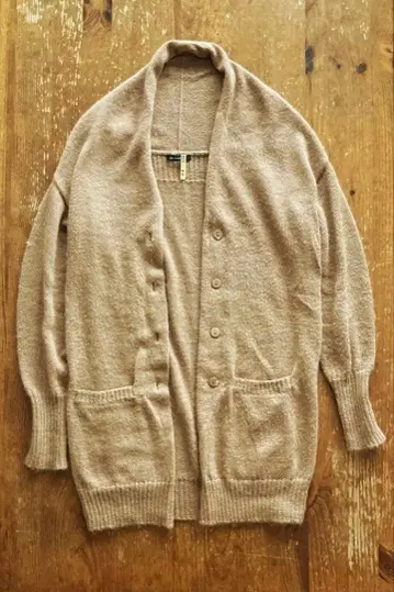 pas de calais 파드칼레 알파카 베이지 가디건