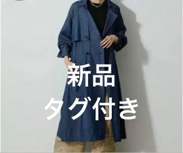 AZUL by moussy 데님 트렌치코트