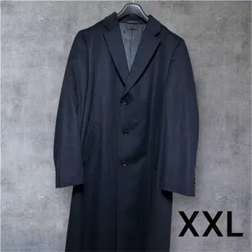 유니클로 울 캐시미어 체스터 코트 블랙 XXL 레어 사이즈