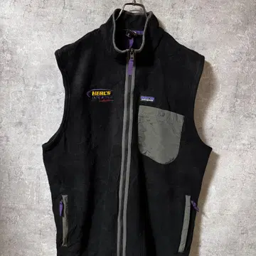 파타고니아 patagonia 베스트 플리스 신틸라 기업 자수 블랙