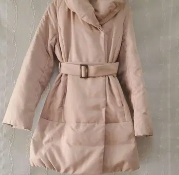 디스코트/베이지/다운 코트