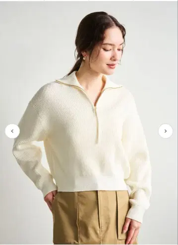 완판 하프 지퍼 니트 풀오버