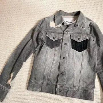 팩토탐 x 유나이티드 애로우즈 데님 자켓 데님 자켓 숯 블랙 M