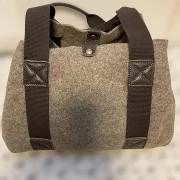 bontanti 울 토트백 브라운