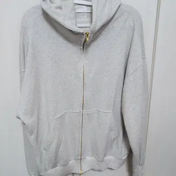 TROIS 풀 집업 그레이 후드티