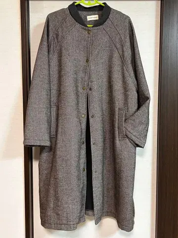 cube sugar 헤링본 롱 코트 F 사이즈