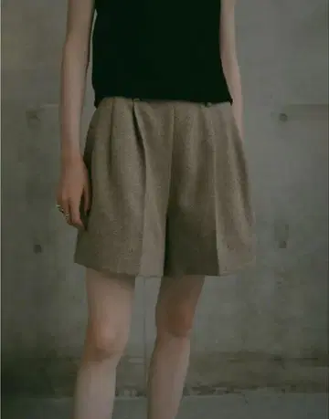 ETRE TOKYO 트위드 숏팬츠 M 베이지