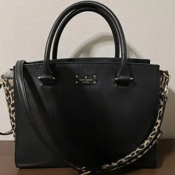 개점 세일 사용 며칠 새상품급 케이트 스페이드 가죽 캠든 레오파드 백 2