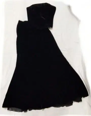 쥬네비비앙 벨벳풍 세퍼레이트 드레스 일본제 블랙