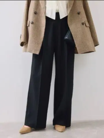 VIS 울리쉬 원턱 와이드 팬츠