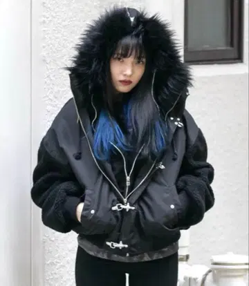 RASVOA 러스보아 파이어 맨보아 플라이트 재킷 블랙