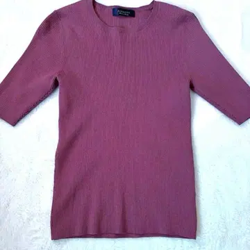 JUSGLITTY 리브 편직 반팔 니트 여성용 니트