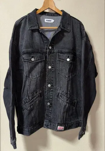 X-LARGE 엑스라지 다크 그레이 데님 자켓 L