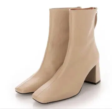 새상품급 ANGEL ALARCON / 스택 힐 숏부츠