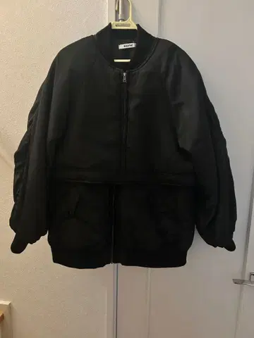 다운 코트 2WAY 크롭 자켓 베스트 다운 블랙