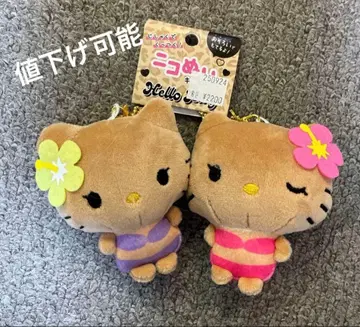 헬로키티 헬로키티&미미 산리오 캐릭터즈 갸루 키티 키링