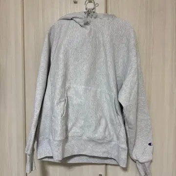챔피온 리버스 위브 후드티 그레이 L 사이즈