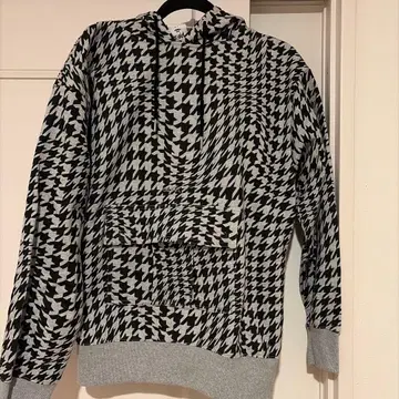 엑스걸 하운드 투스 패턴 후드티