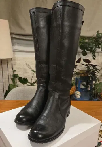 BARCLAY 버클레이 롱 부츠 블랙 23.5cm