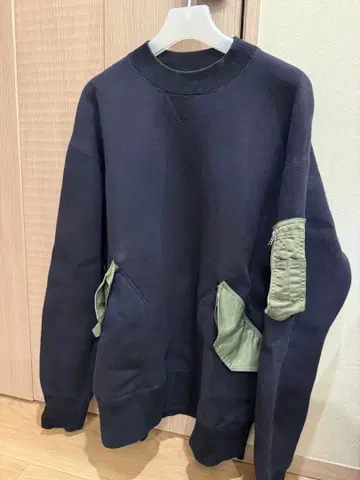 sacai 네이비 맨투맨 사이즈 2