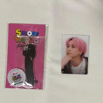 Snow World 사쿠마 다이스케 아크릴 스탠드 힐끗 카드